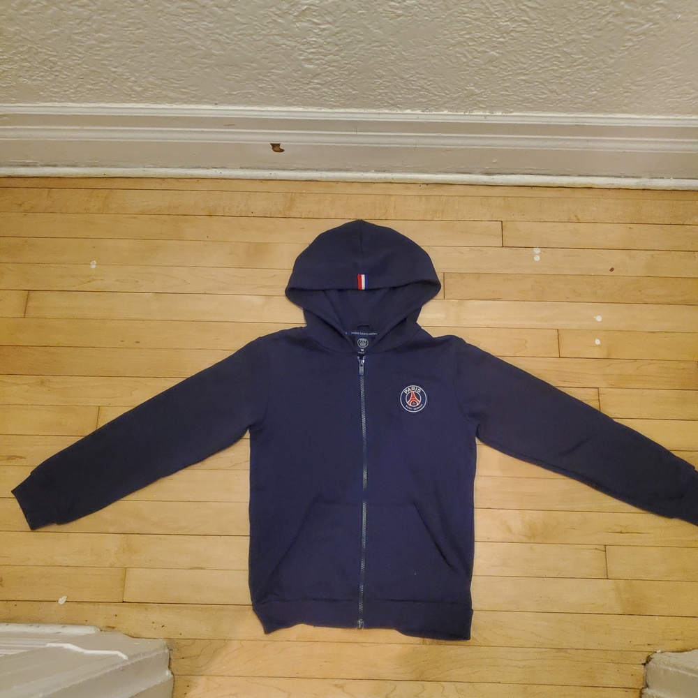 PSG Navy Blue Zip up Hoodie